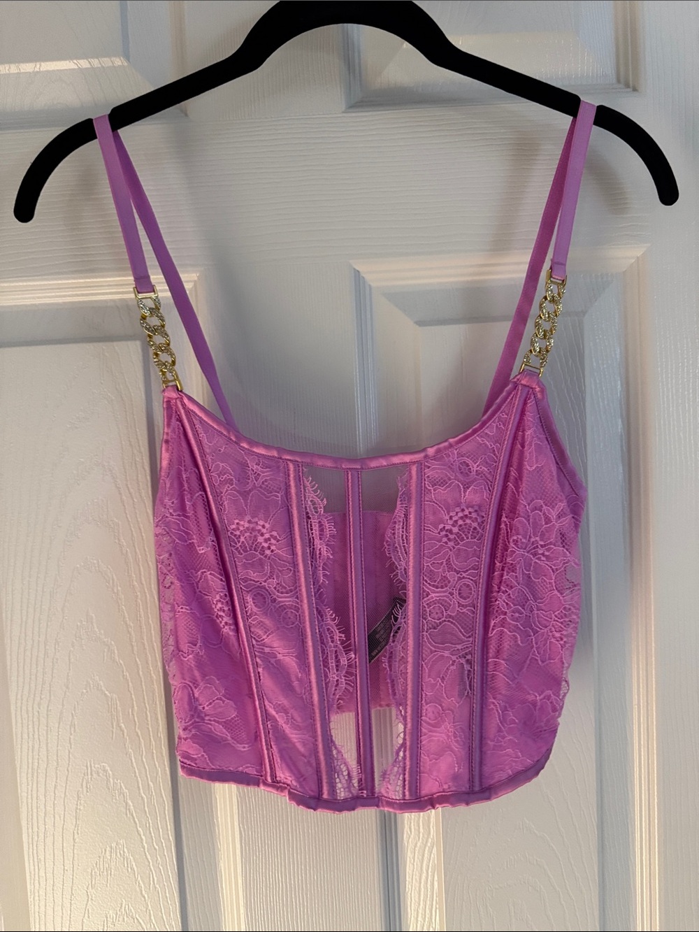 Women’s Lace Bustier Purple/Pink — matching bra in closet!